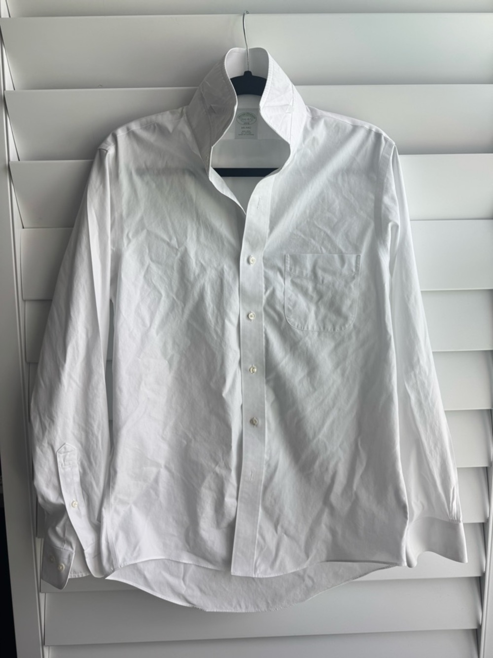 Brooks Brothers White Men's Dress Shirt 15 1/2 - 4/5